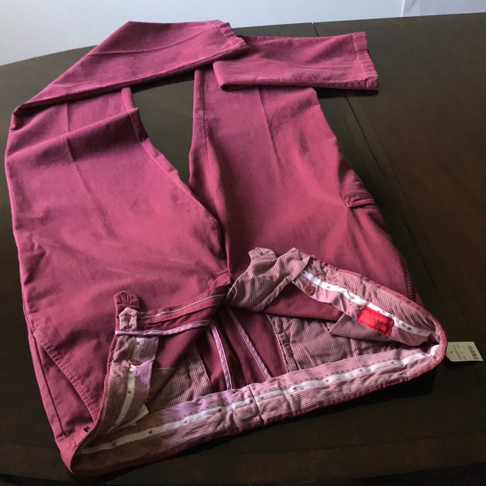 Isaia Burgundy Men’s Size EUR 54 (US 38L ) chinos - Picture 8 of 8